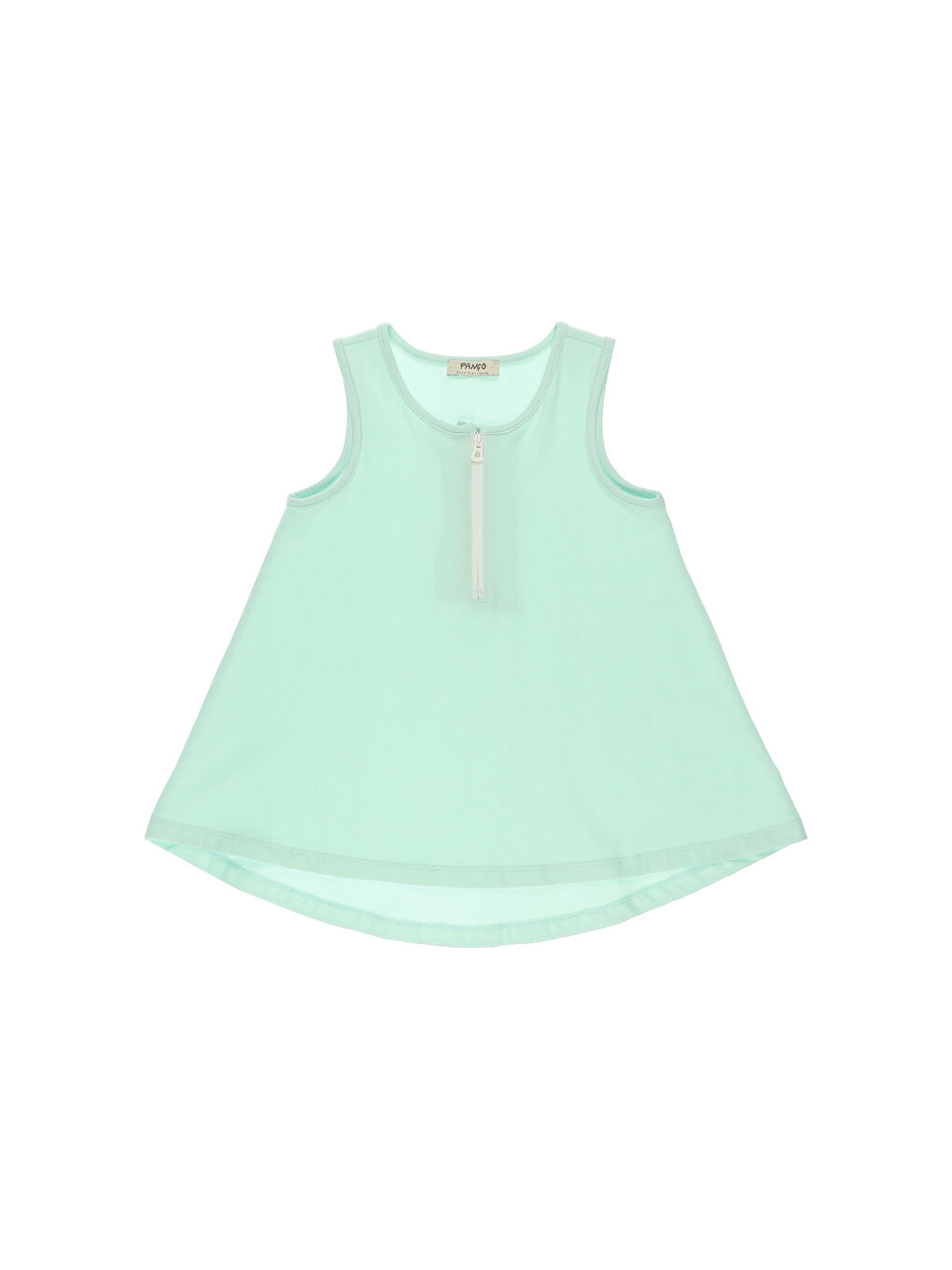 Yeşil Bisiklet Yaka Basic Kız Çocuk Atlet