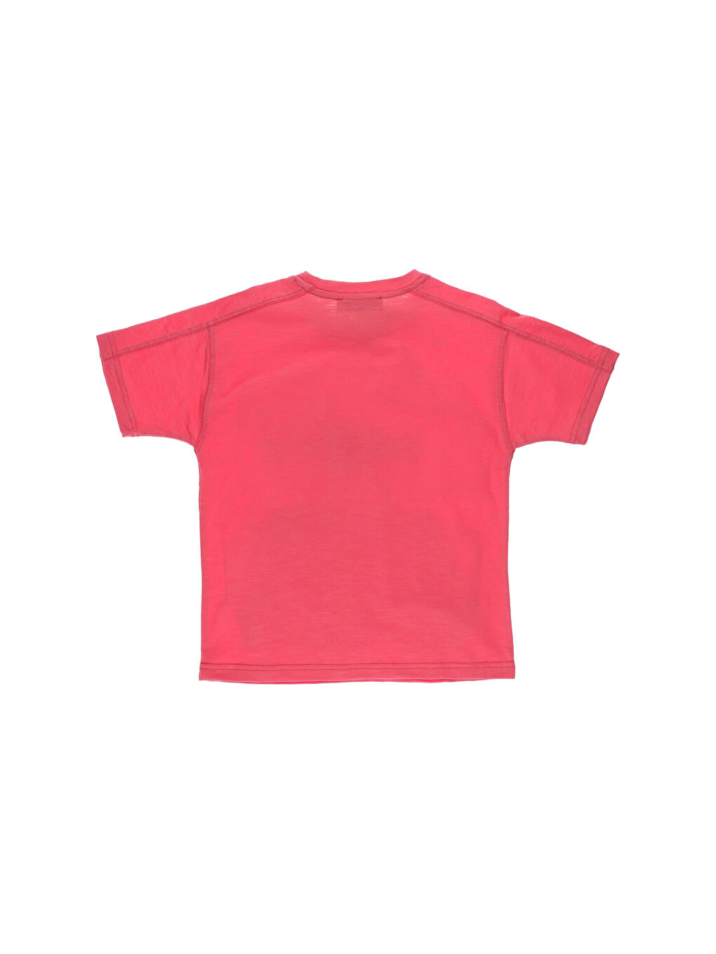 Kırmızı Bisiklet Yaka Baskılı Kısa Kollu Erkek Çocuk Tişört-1