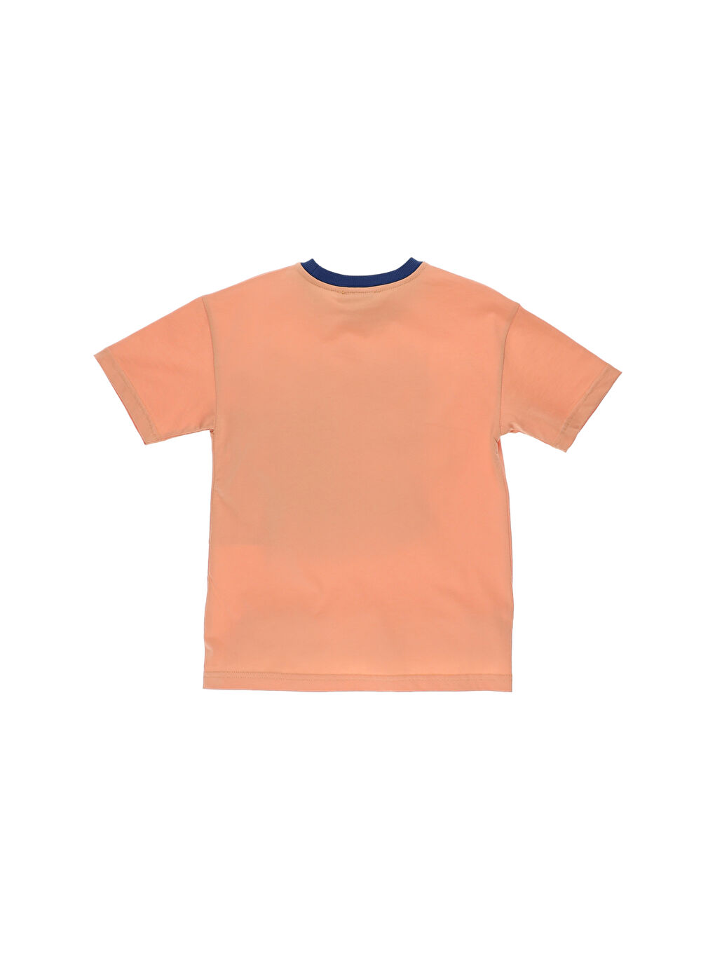 Pembe Bisiklet Yaka Baskılı Kısa Kollu Erkek Çocuk Tişört-1