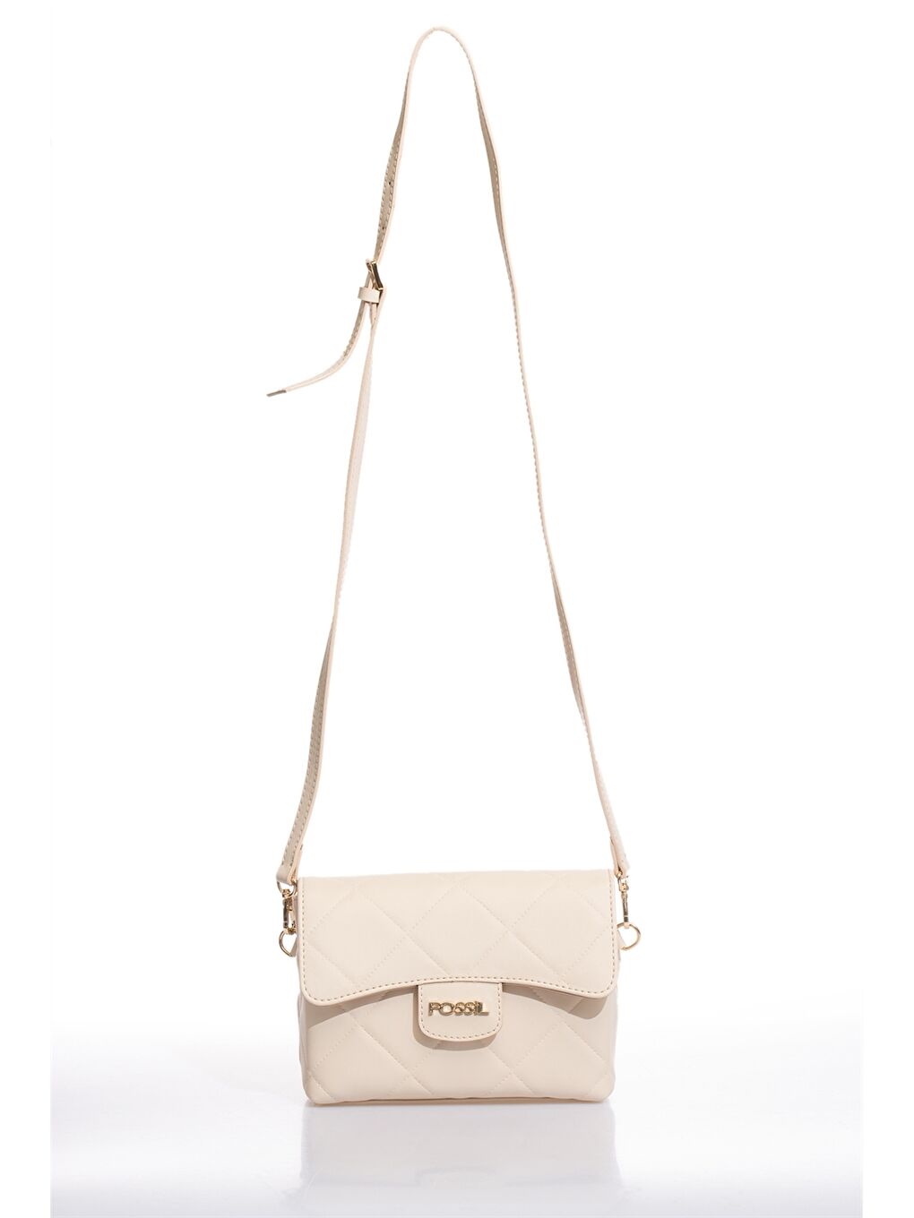 Bej Deri Görünümlü Kadın Omuz Çantası