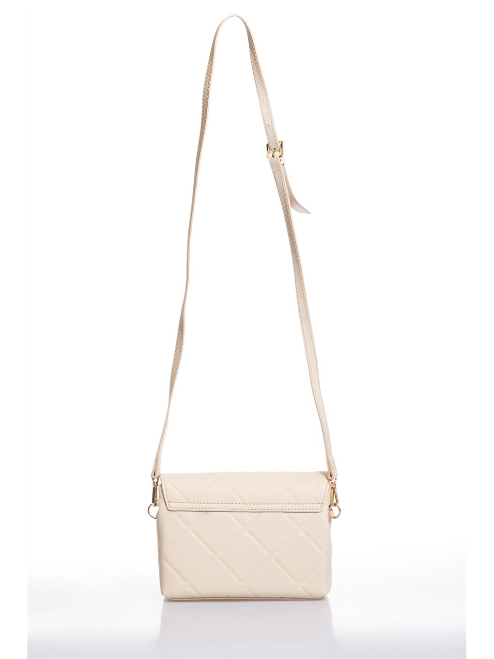 Bej Deri Görünümlü Kadın Omuz Çantası-2