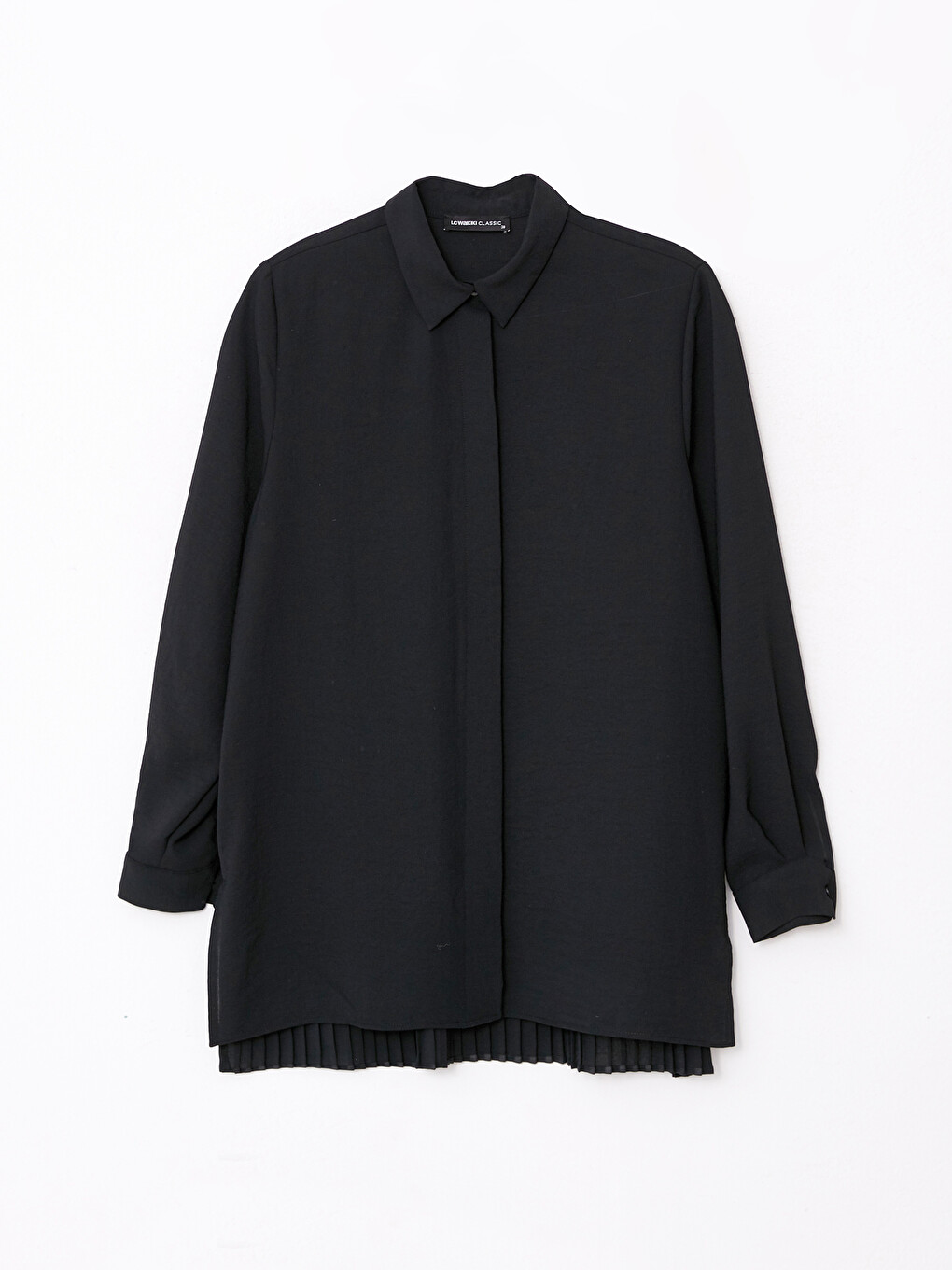 Front Button Closure Long Sleeve Women's Shirt-5