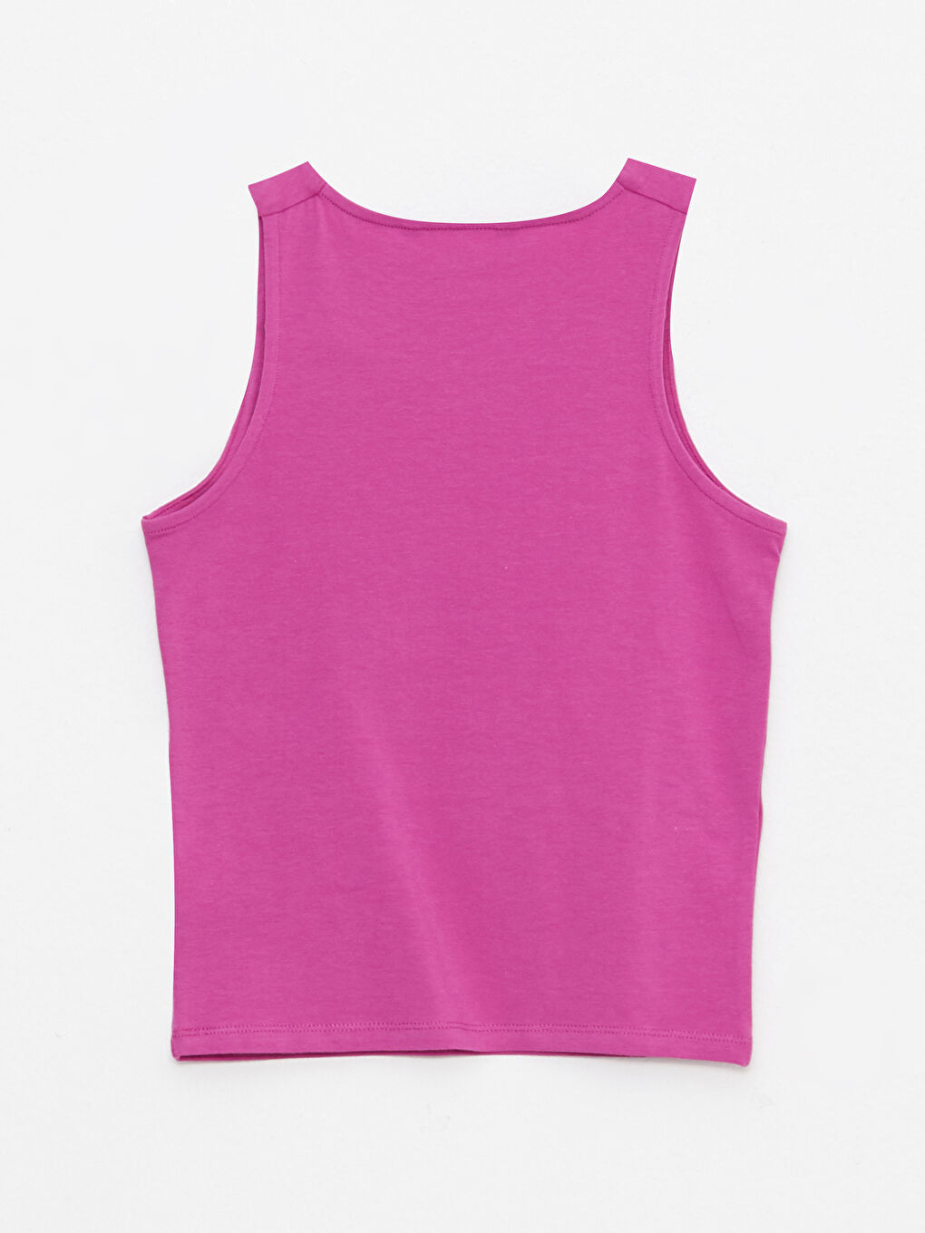 قميص داخلي بدون أكمام بسيط كول مدور قطن نساء-11