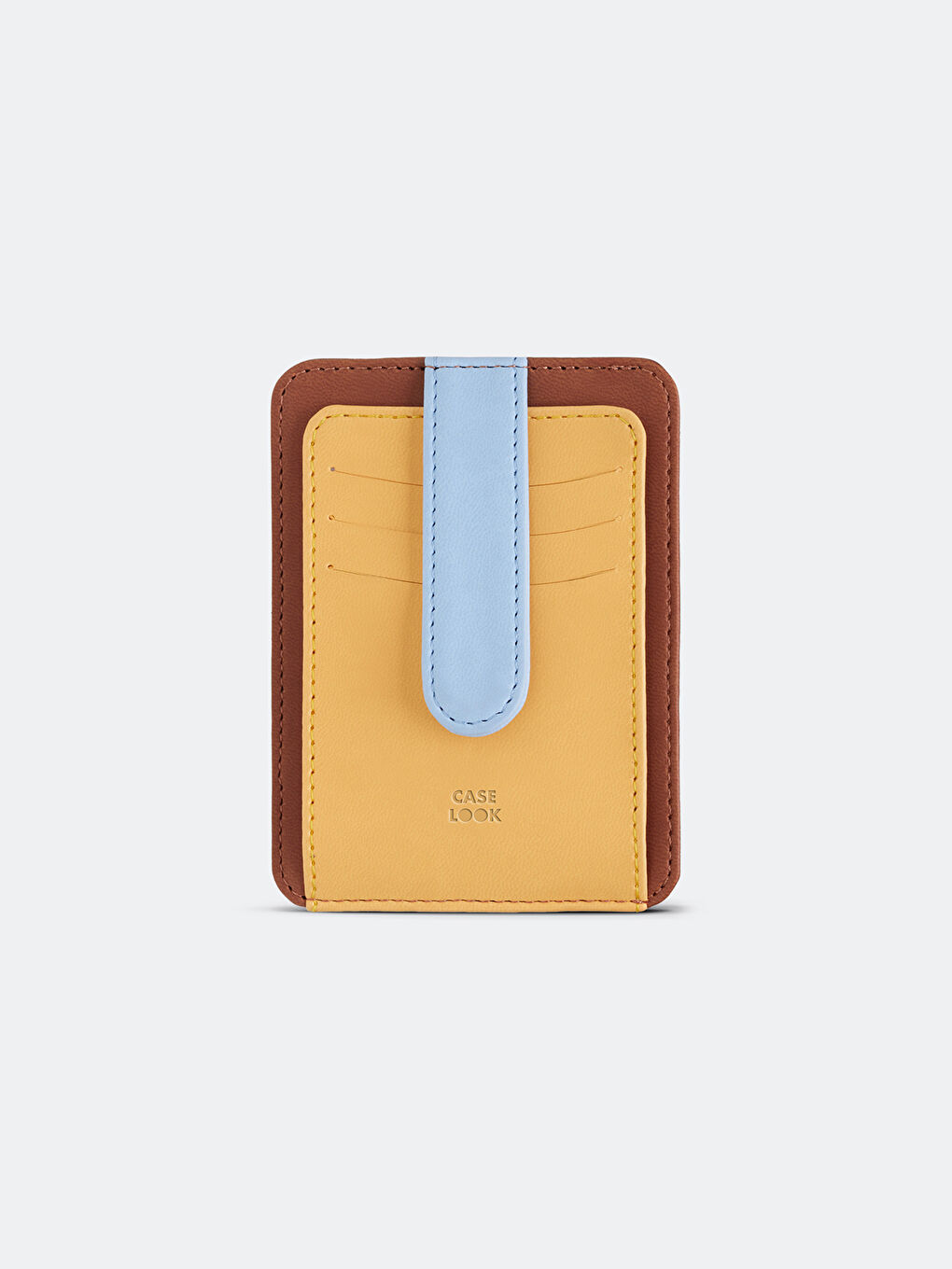 Turuncu Renk Bloklu Erkek Kartlık