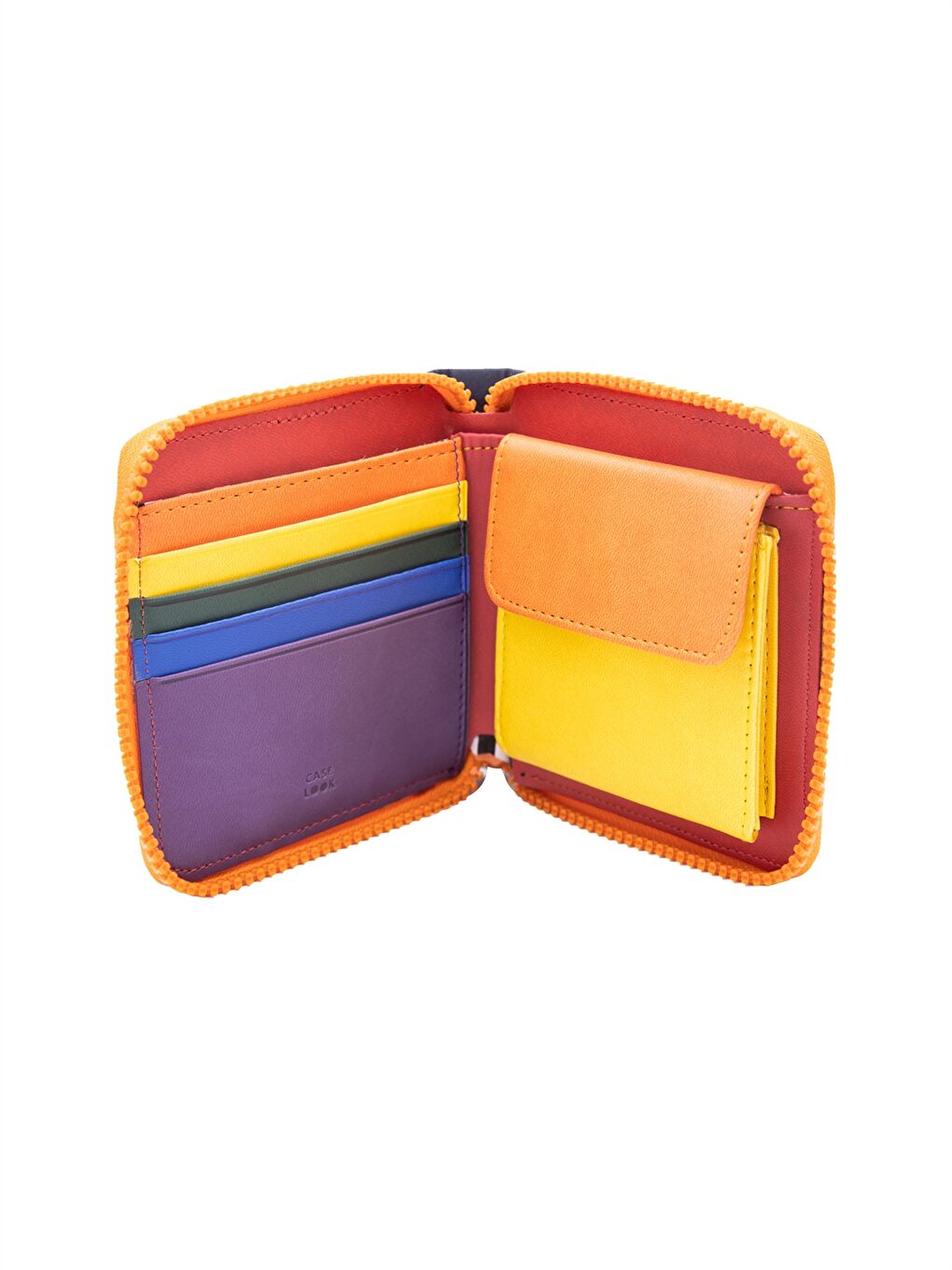 Mor Fermuarlı Kadın Mini Cüzdan-2