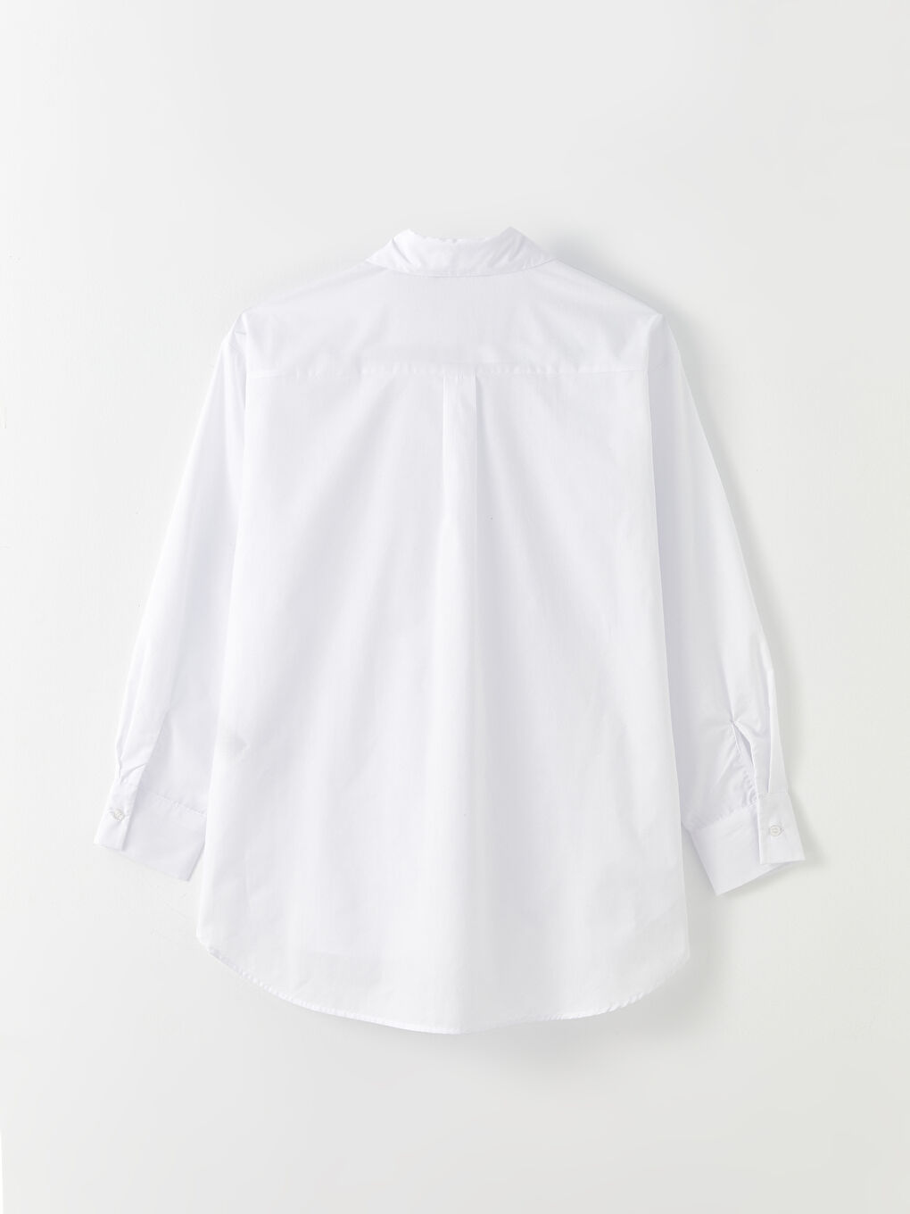 Chemise en Popeline à Boutons, Coupe Régulière, Manches Longues pour Femmes-6
