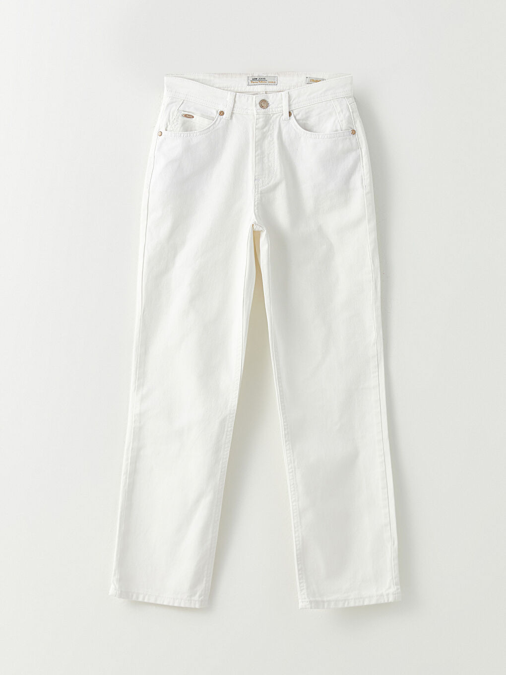 LCW Jeans Women's High Waist Straight Fit Straight Pocket Detailed Rodeo Jeans -S2MI13Z8-844