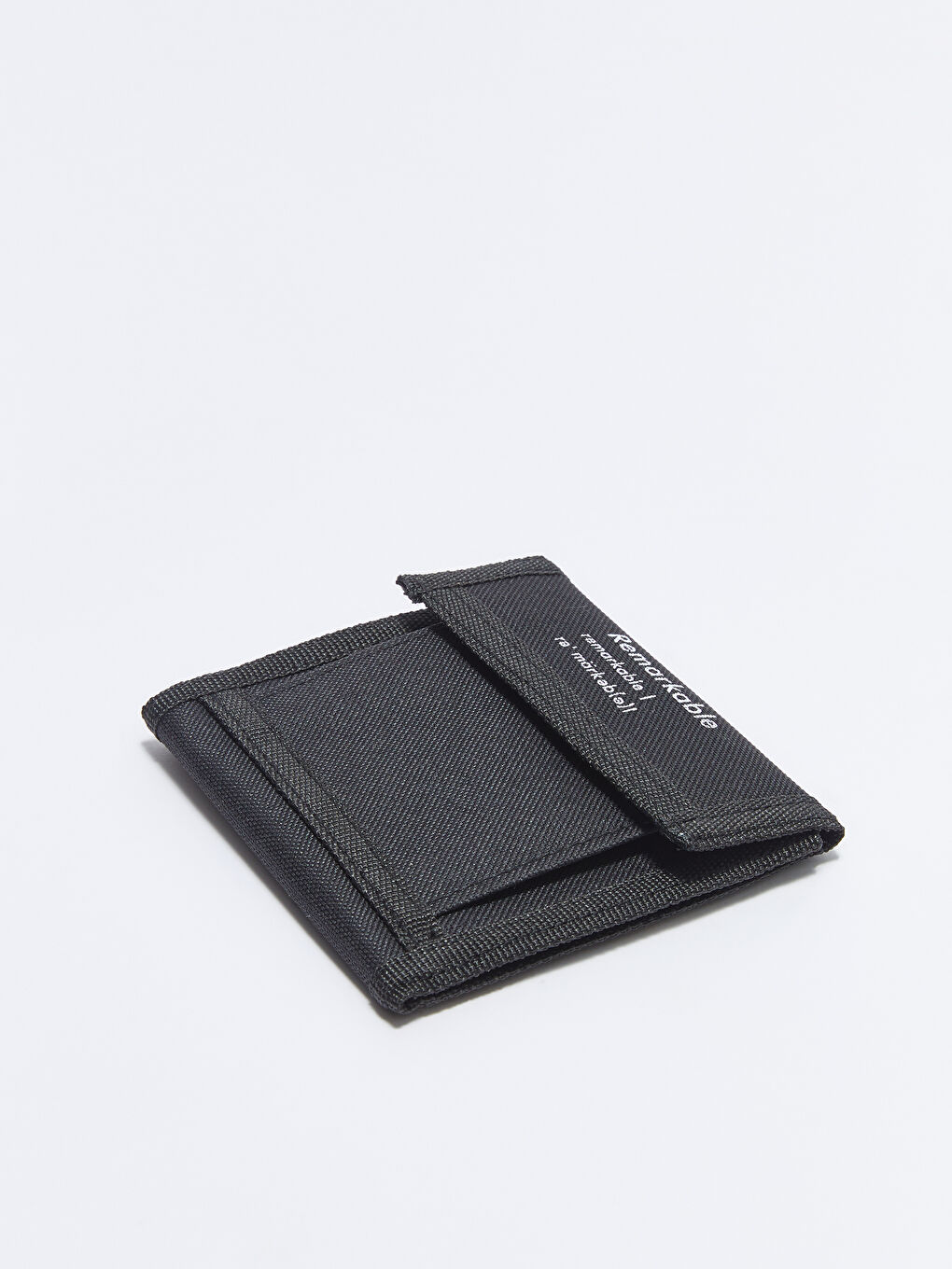 Siyah Baskılı Cırt Cırtlı Erkek Cüzdan