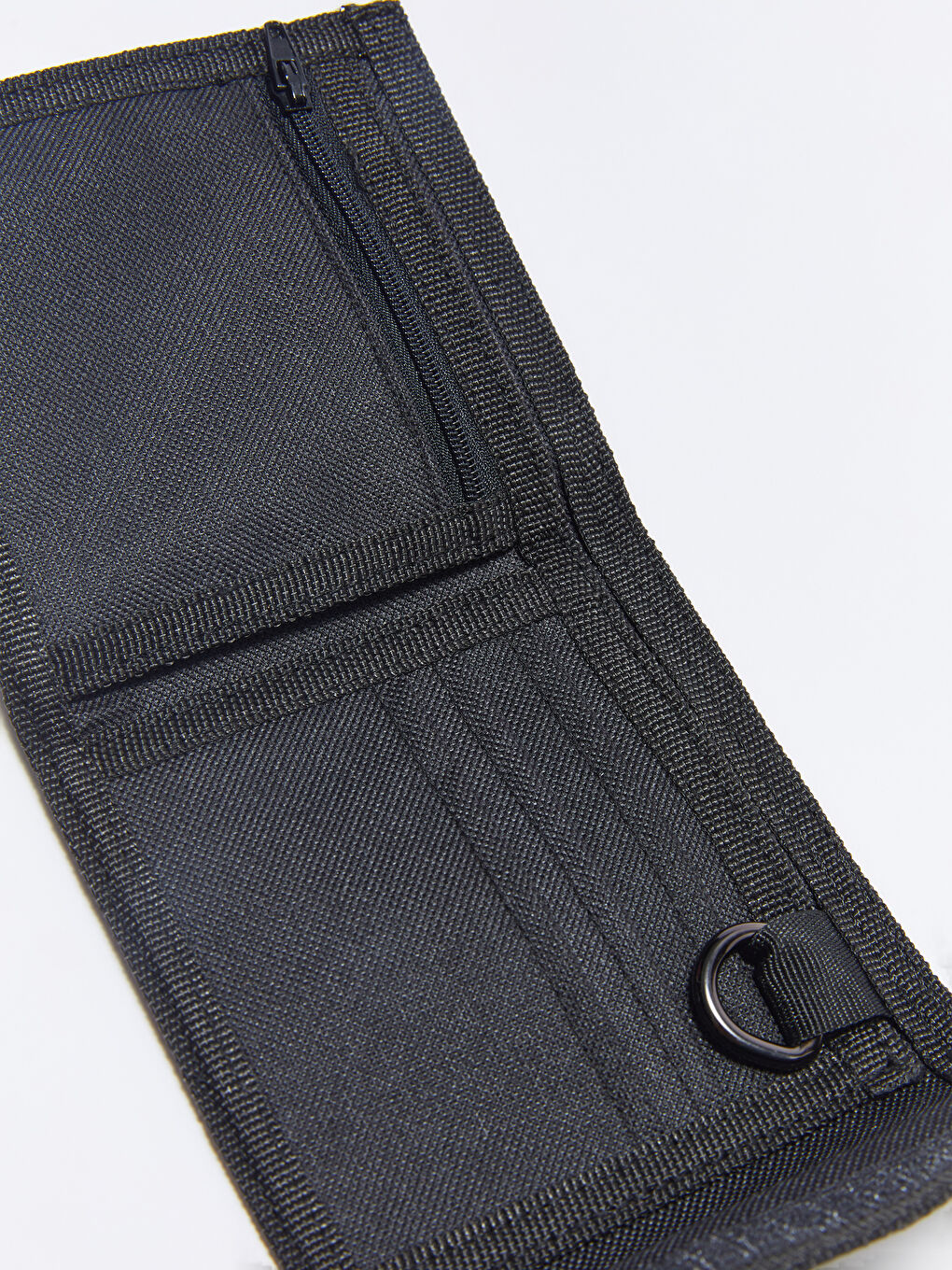 Siyah Baskılı Cırt Cırtlı Erkek Cüzdan-2