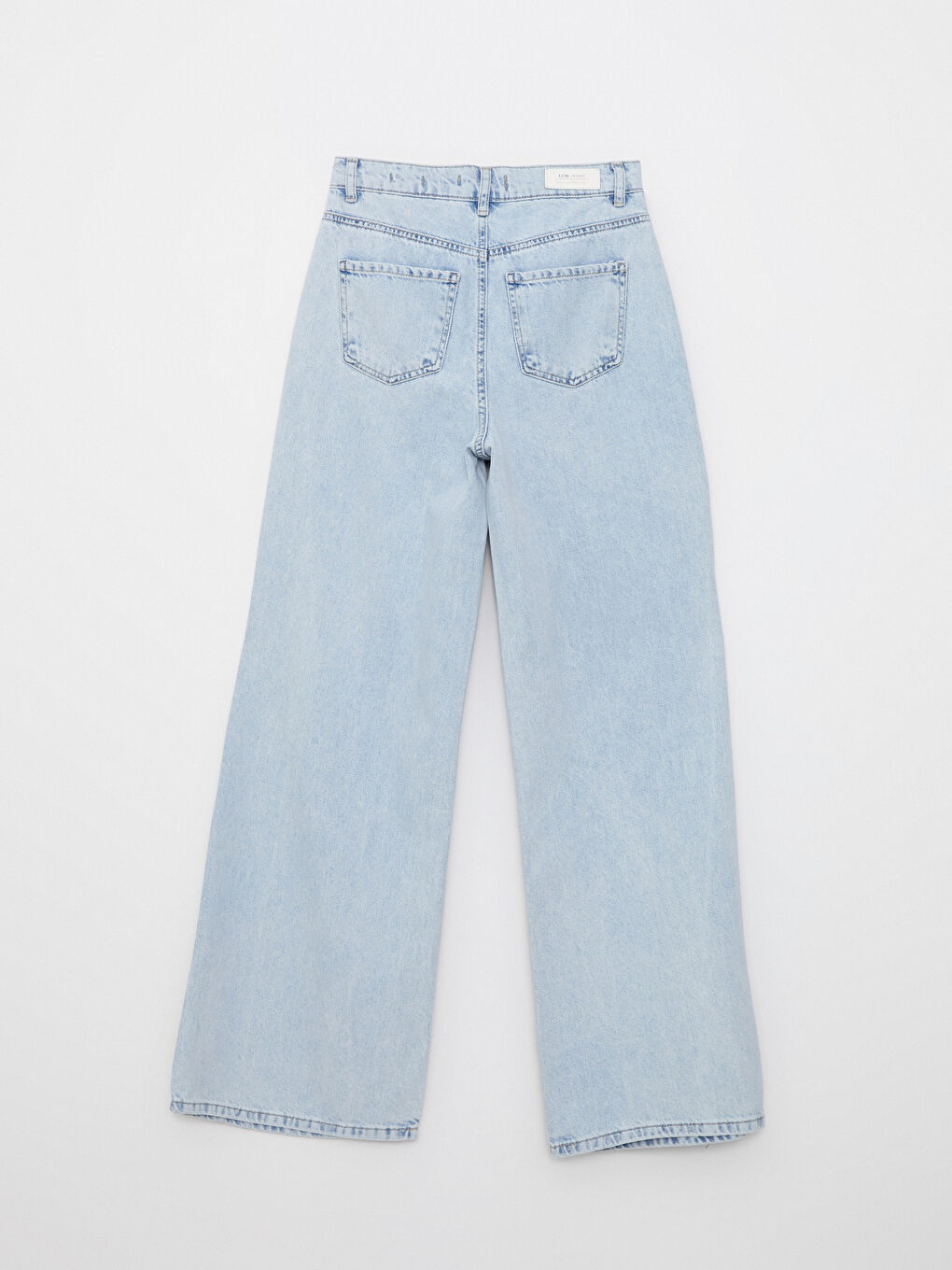 High Waist Wideleg Straight Ripped Detail Women's Rodeo Jeans-1