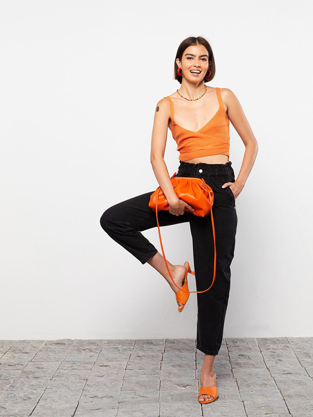 Faux Leather Women's Baguette Bag-1