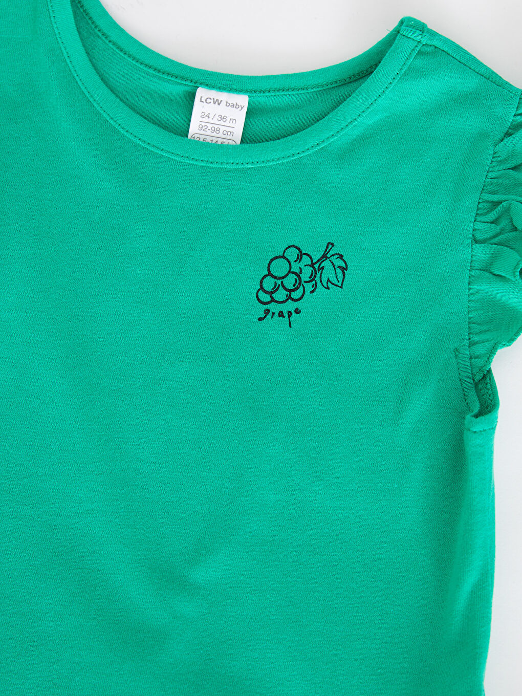 LC Waikiki Crew Neck Printed Cotton Baby Girl T-Shirt -S2MI67Z1-GHU