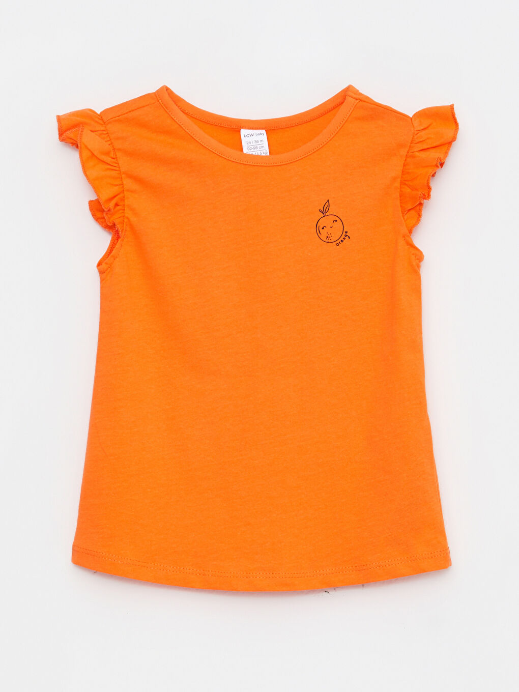 LC Waikiki Crew Neck Printed Cotton Baby Girl T-Shirt -S2MI67Z1-GKT