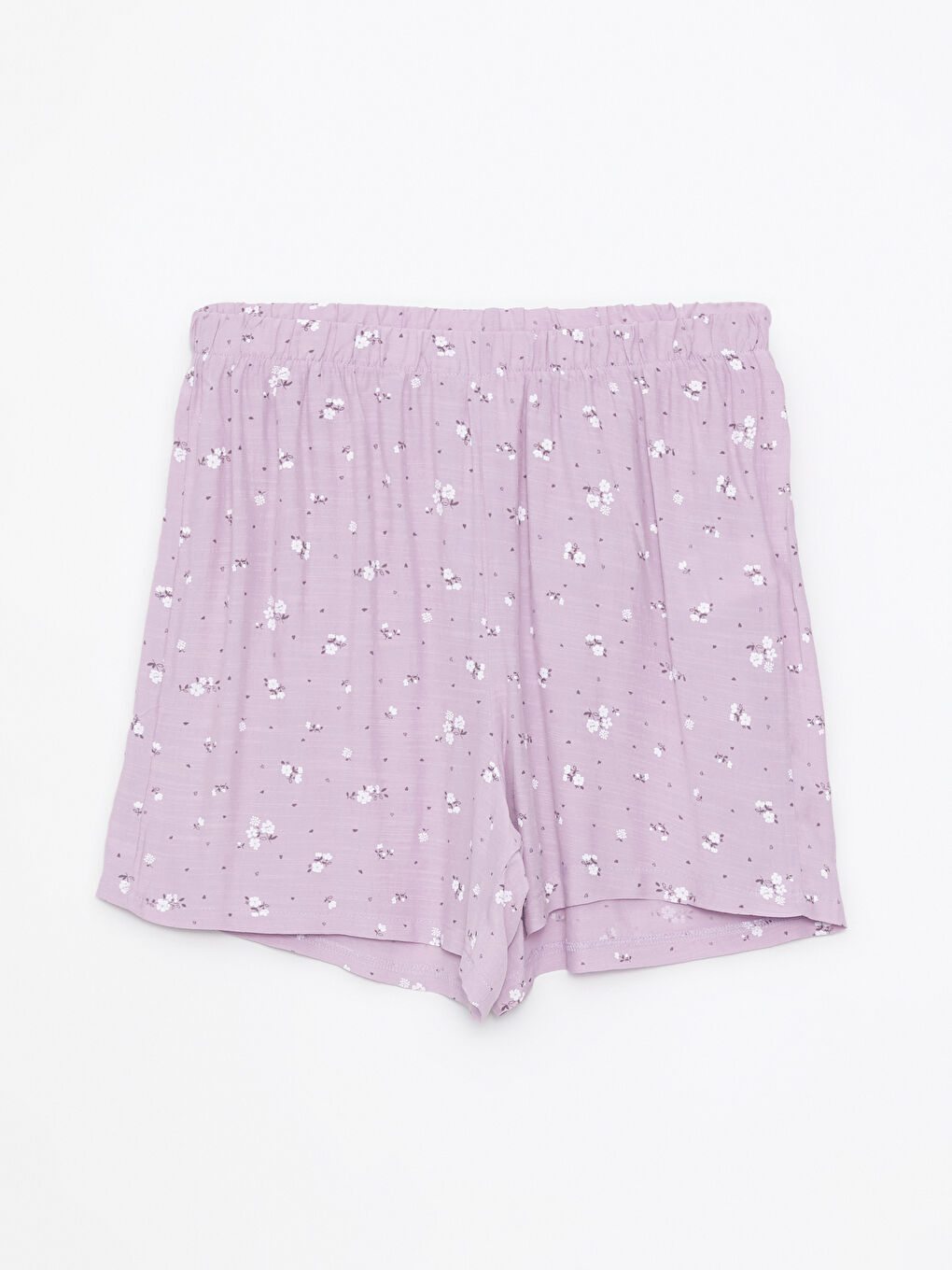 U-Neck Patterned Strap Viscose Women's Pajamas Set-7