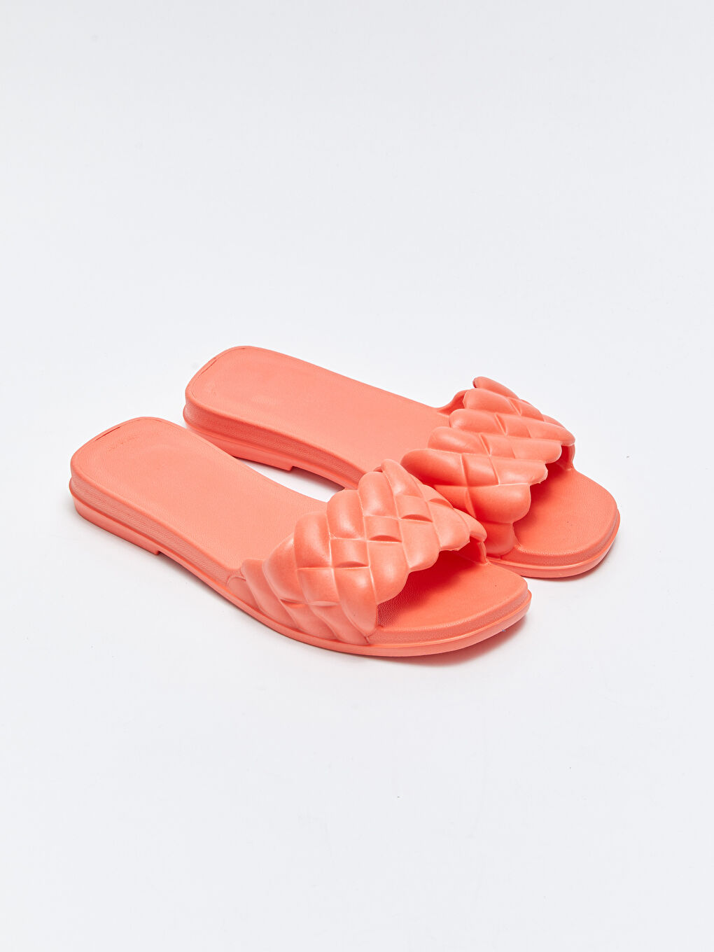 Self Patterned Single Band Women's Slippers