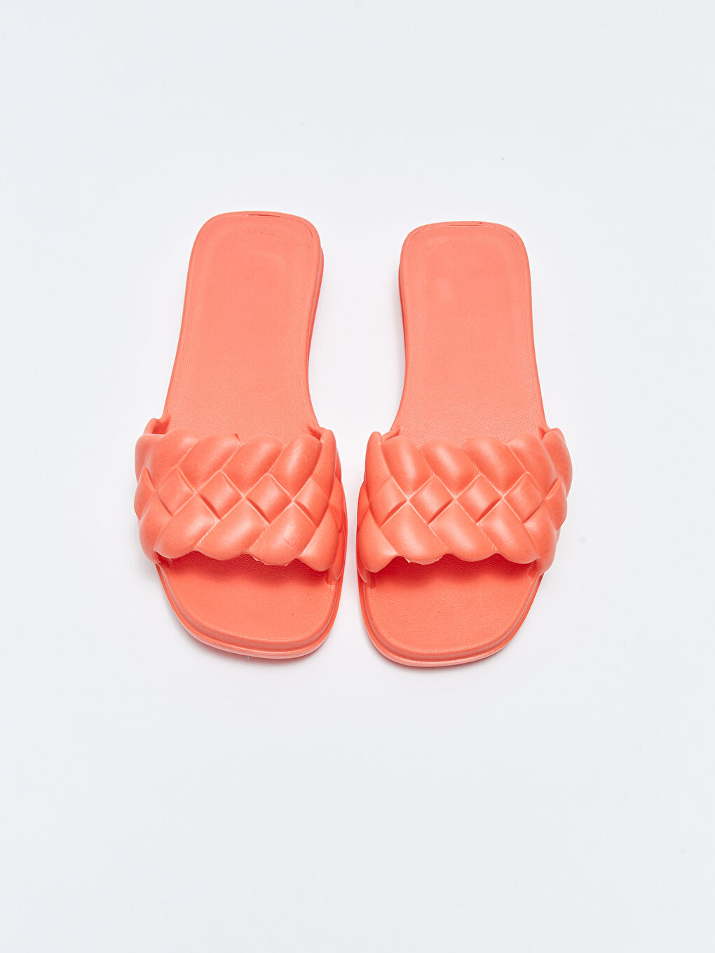 Self Patterned Single Band Women's Slippers-2