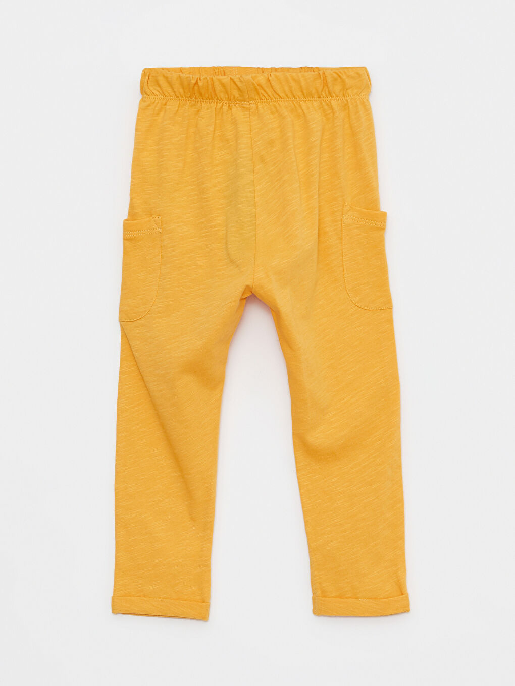 بنطال رياضي قطن أساسي بخصر مطاطي للأولاد الرضع-1