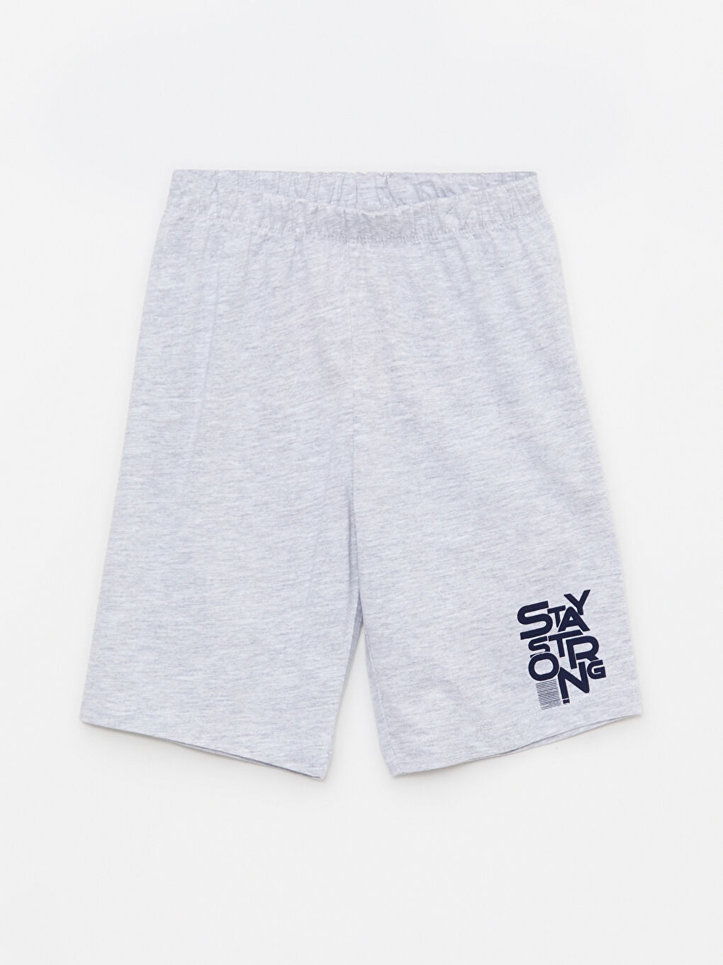 LCW Kids Lacivert Beli Lastikli Baskılı Erkek Çocuk Pijama Şort 2'li - 2