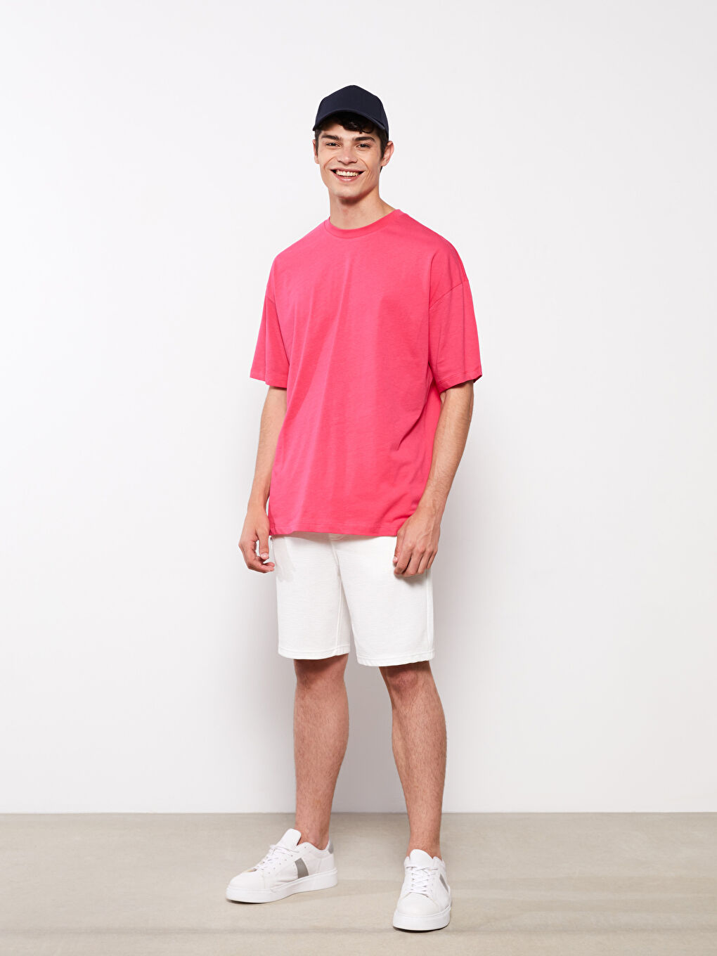 Oversize Crew Neck Short Sleeve Jersey Men's T-Shirt