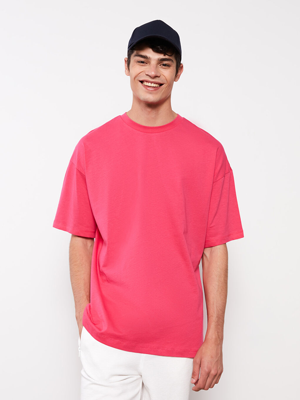 Oversize Crew Neck Short Sleeve Jersey Men's T-Shirt-1