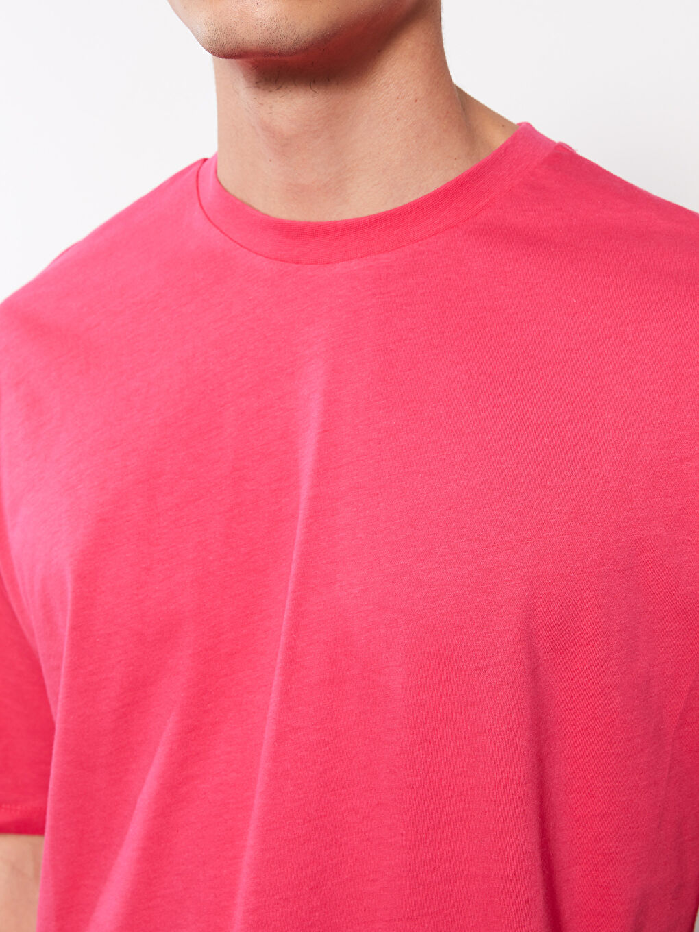 Oversize Crew Neck Short Sleeve Jersey Men's T-Shirt-3