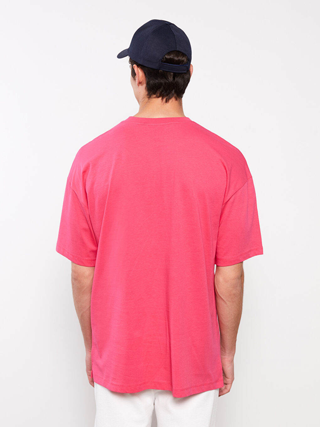 Oversize Crew Neck Short Sleeve Jersey Men's T-Shirt-4