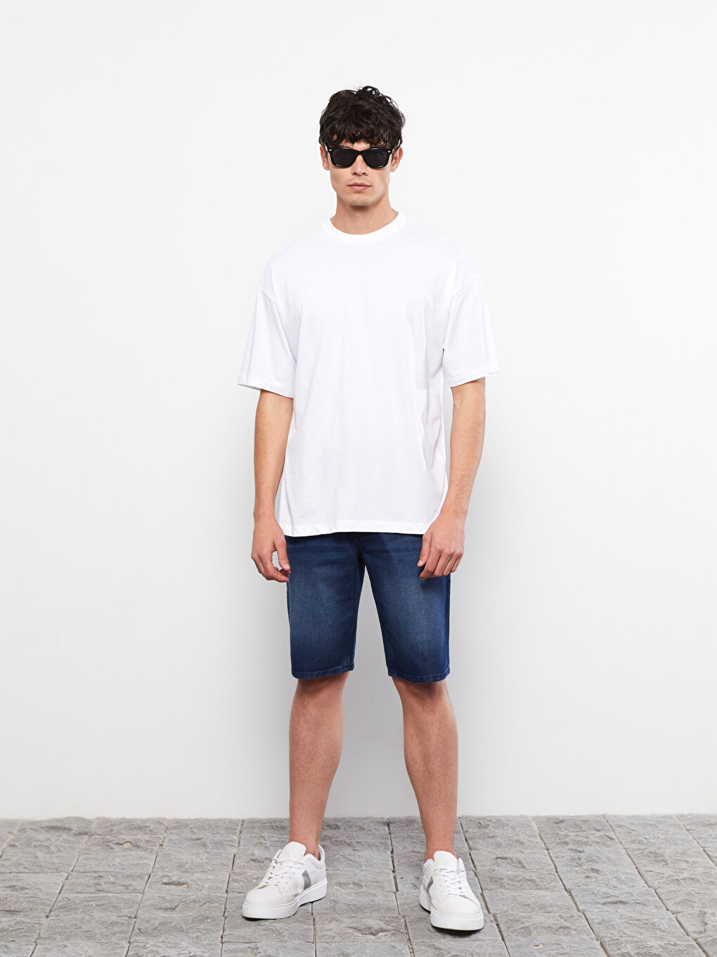 Oversize Crew Neck Short Sleeve Jersey Men's T-Shirt