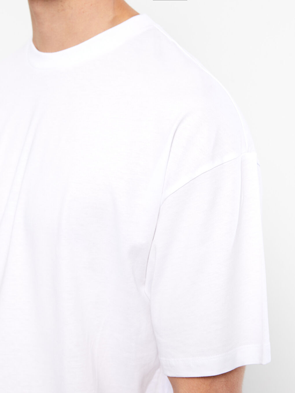 Oversize Crew Neck Short Sleeve Jersey Men's T-Shirt-3