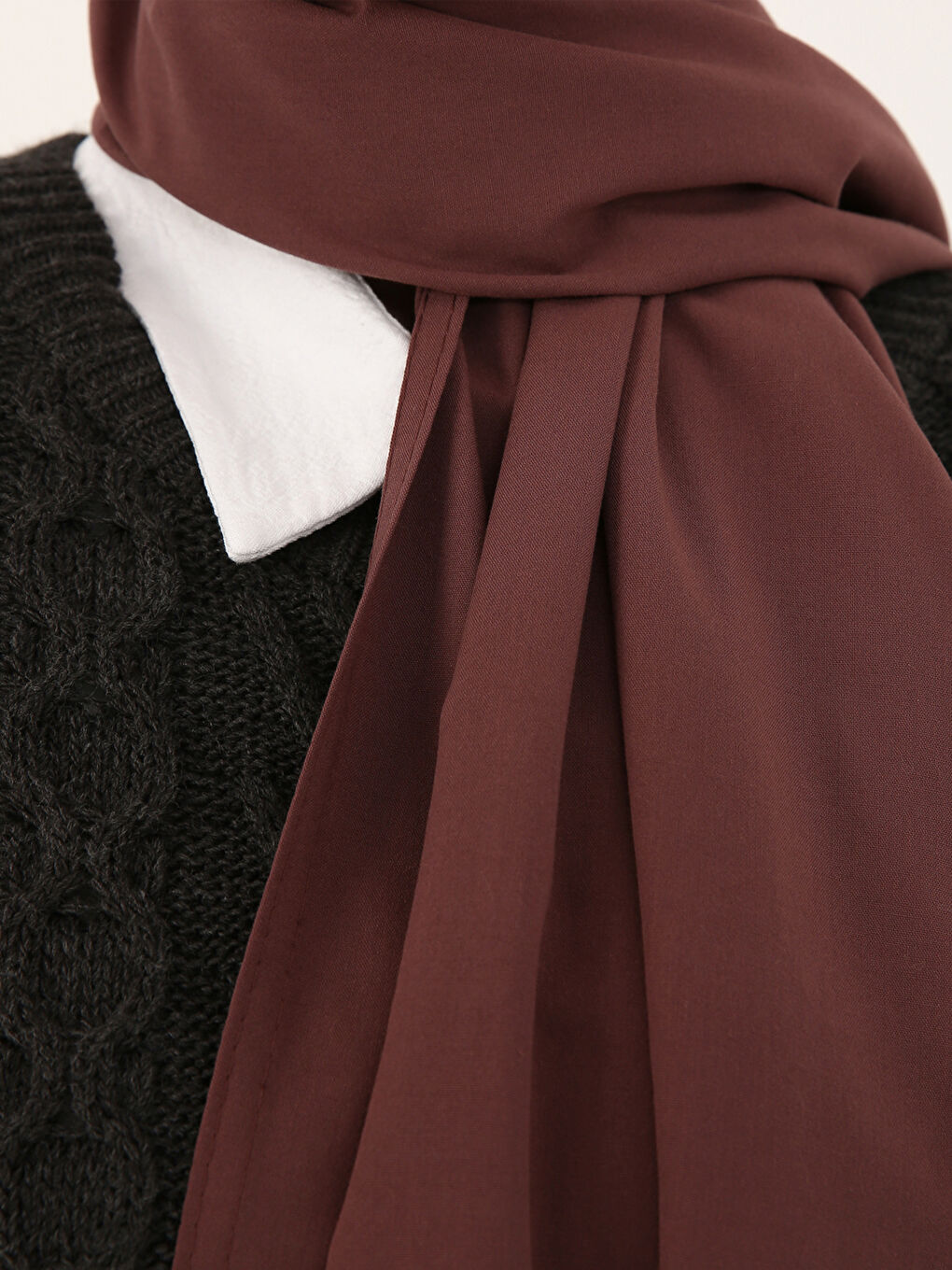 Beyaz Harman Koton Kadın Şal-3