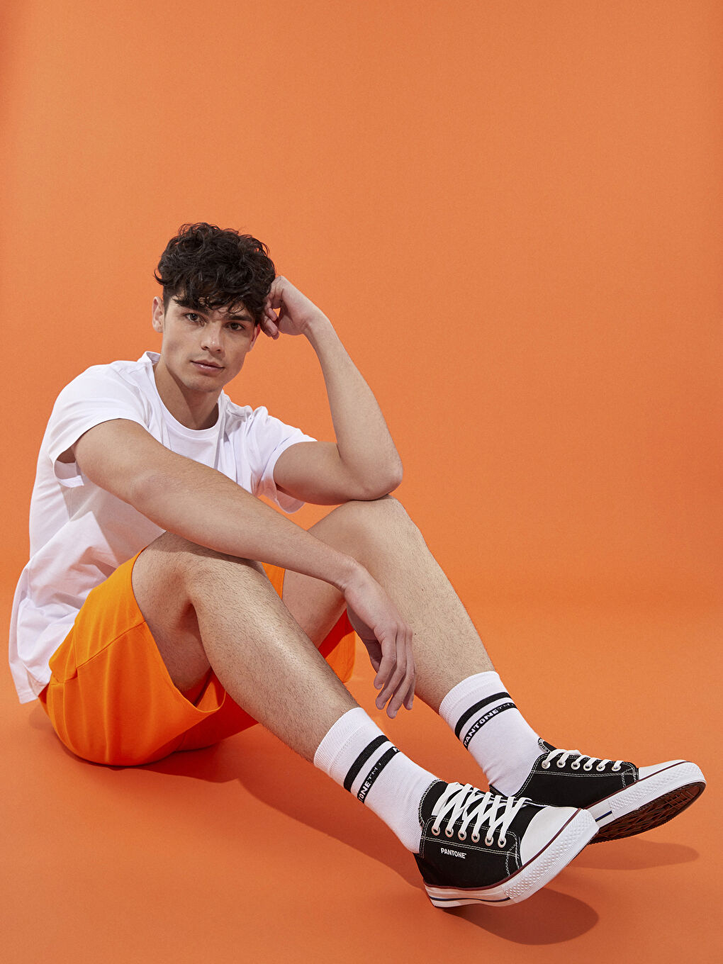 Siyah Bağcıklı Keten Erkek Spor Ayakkabı