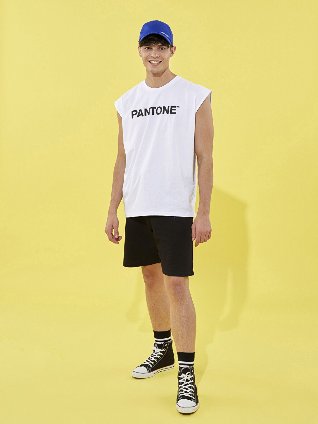 Siyah Bağcıklı Bilekli Keten Erkek Spor Ayakkabı-2