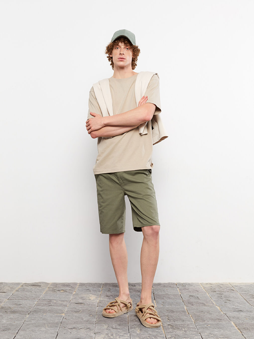 Standard Pattern Gabardine Men's Shorts -S2MK31Z8-QDL
