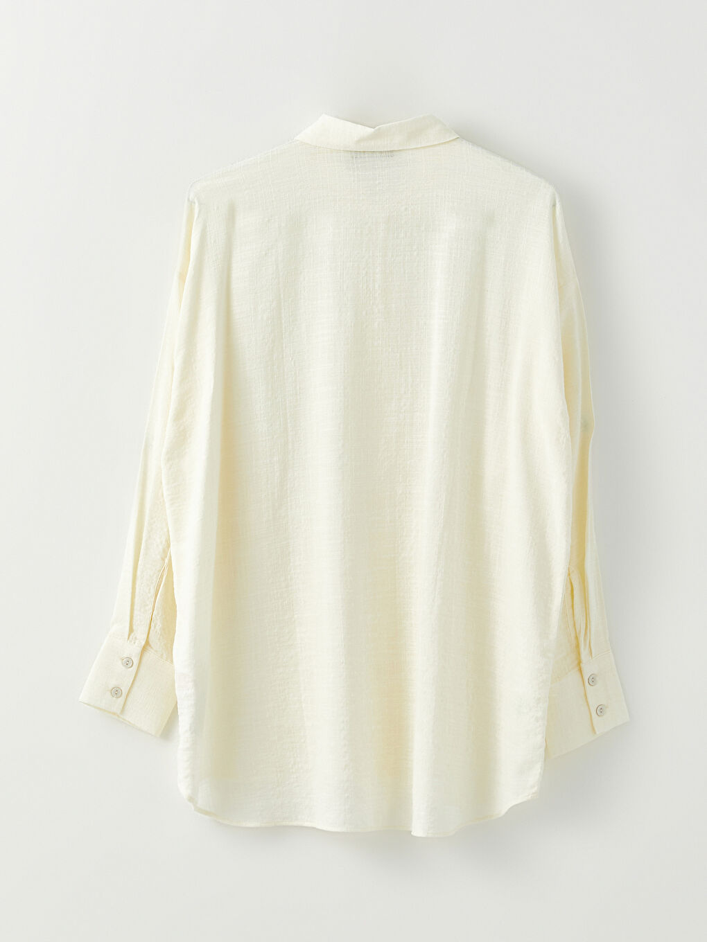 әйелдерге арналған ұзын жеңді түймелі стандартты пішімді жейде-6