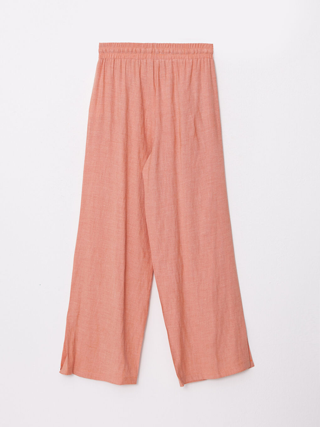 Mercan Kadın Beli Lastikli Rahat Kalıp Düz Pantolon-6