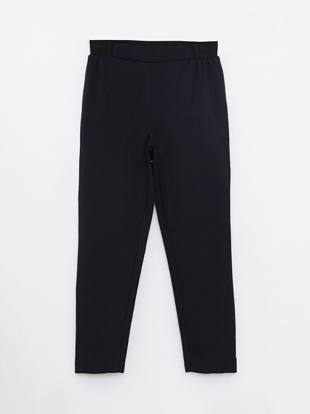 ქალებისთვის სტანდარტული მორგების უბრალო შარვალი-5