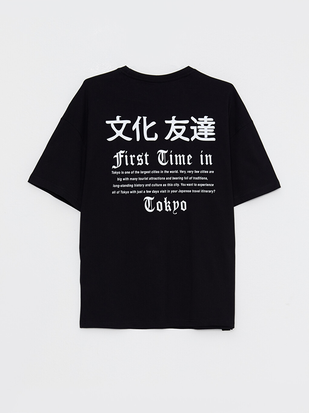XSIDE Oversize Crew Neck Short Sleeve Printed Jersey Men's T-shirt