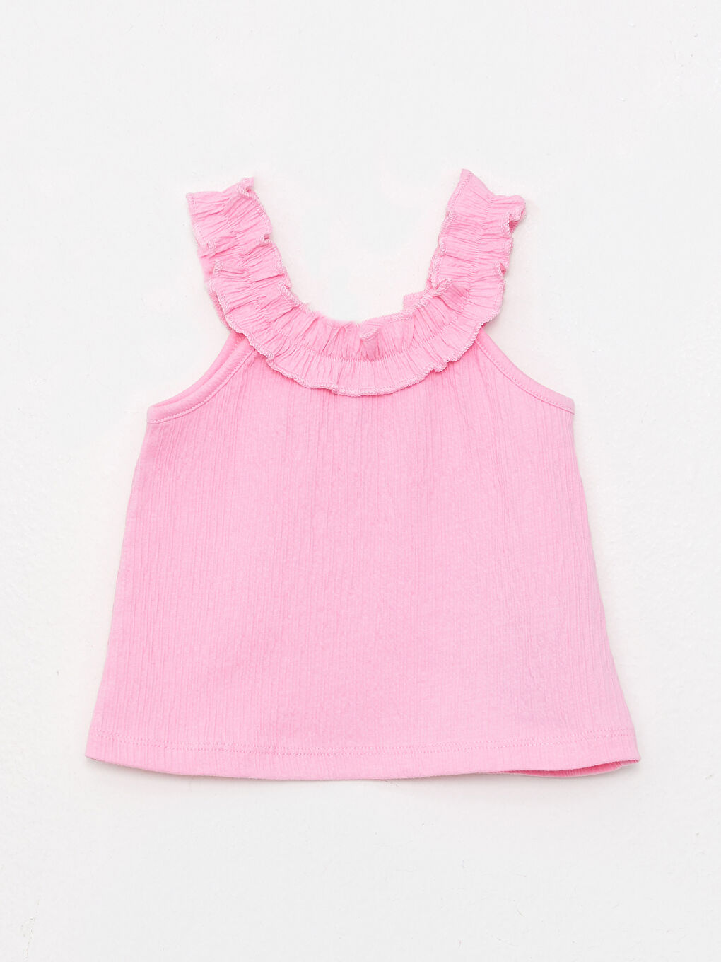 Round Neck Strap Basic Baby Girl Blouse and Shorts 2-Pack Set-1