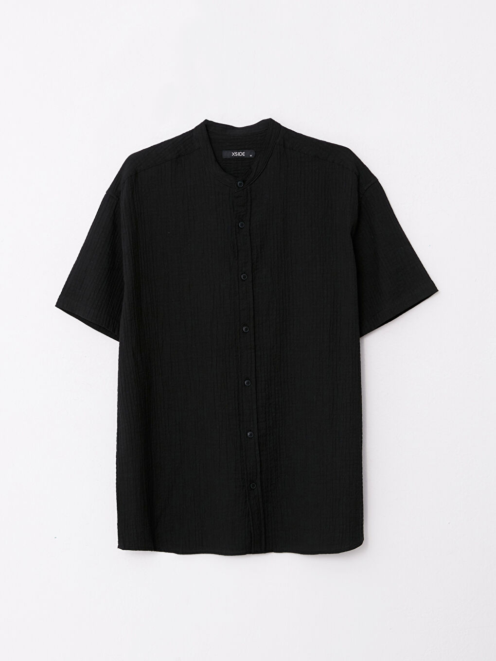 XSIDE Oversized Grandad Collar Short Sleeved Men's Shirt -S2MM06Z8-CVL