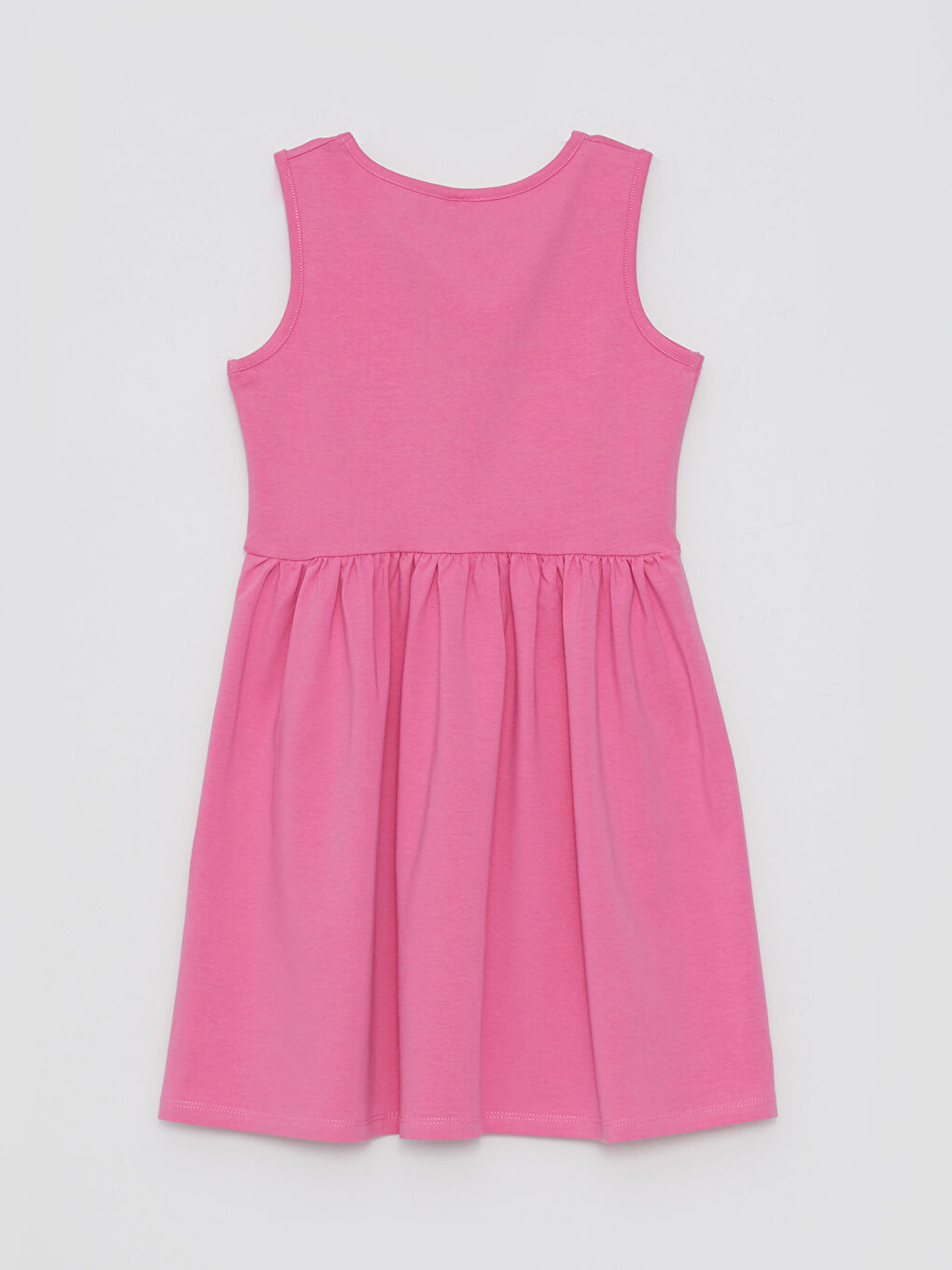 Crew Neck Girls' Dress-1