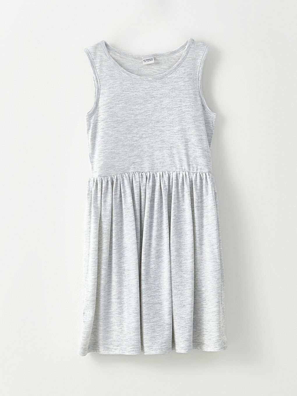 فستان للبنات بياقة دائرية