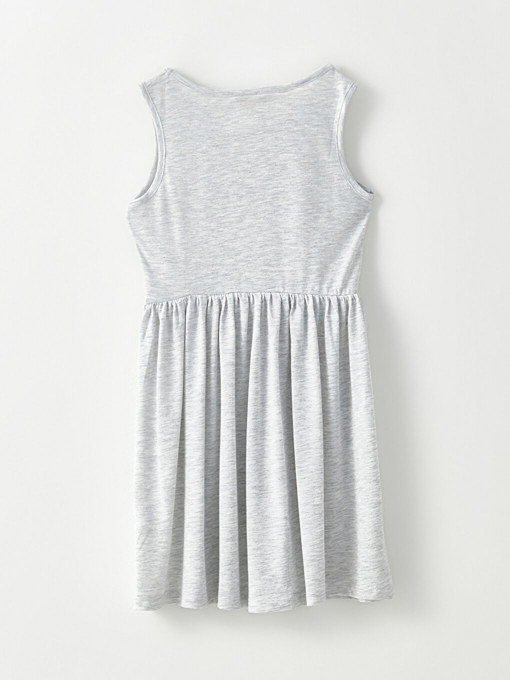 فستان للبنات بياقة دائرية-1