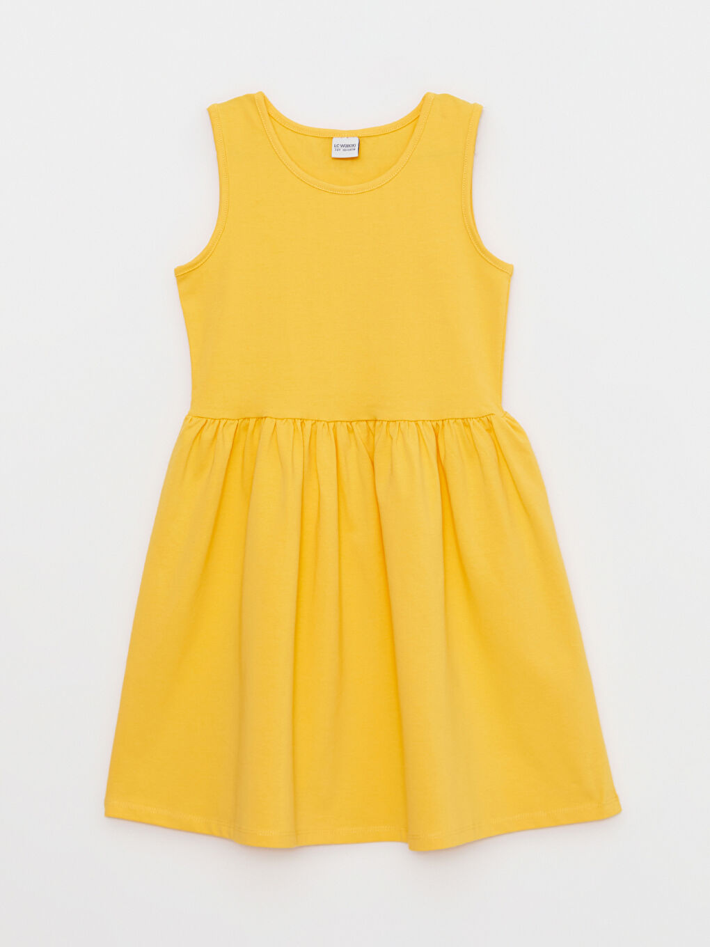 Crew Neck Girls' Dress