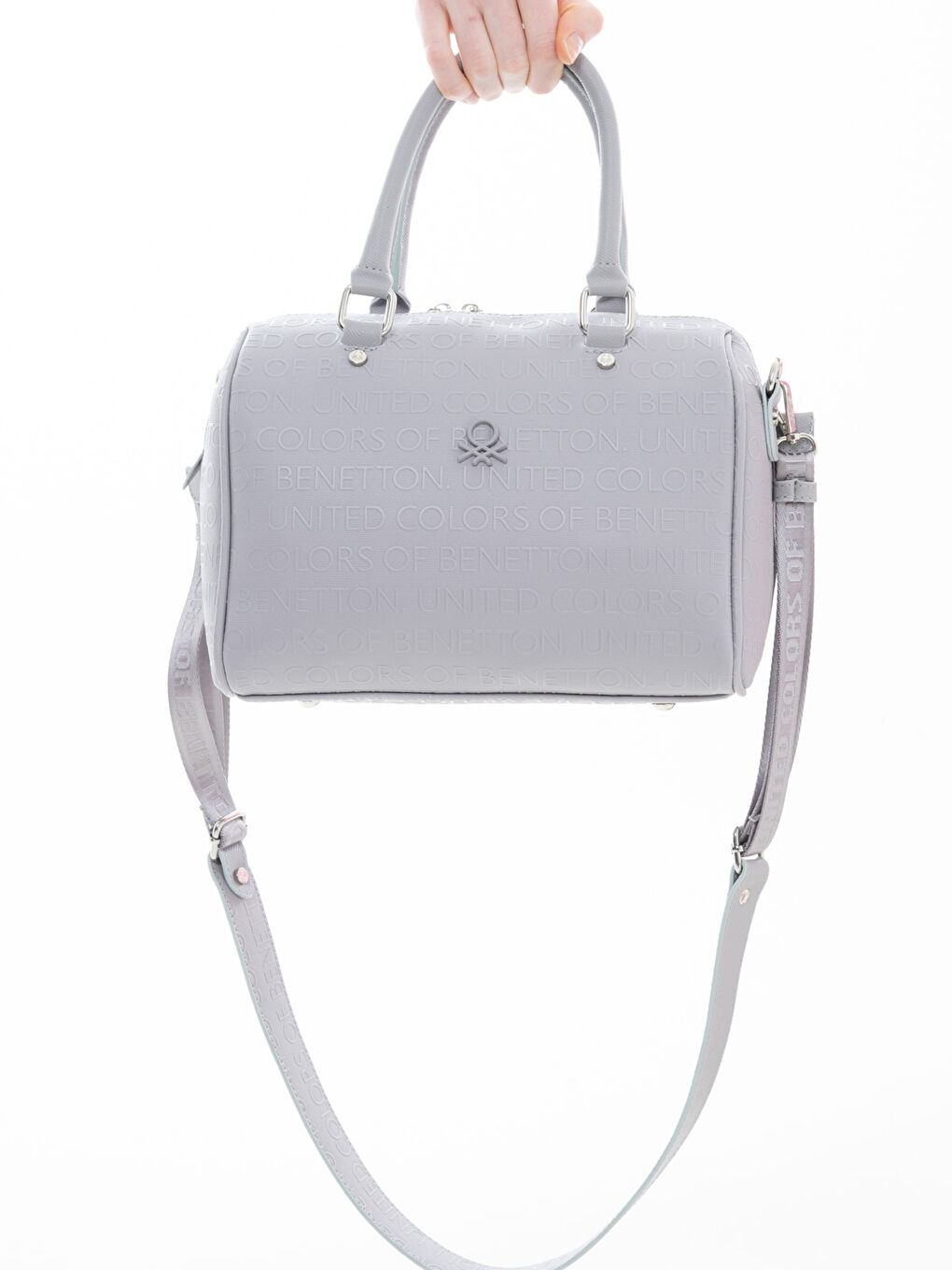 Gri Baskılı Kadın Kol Çantası-1