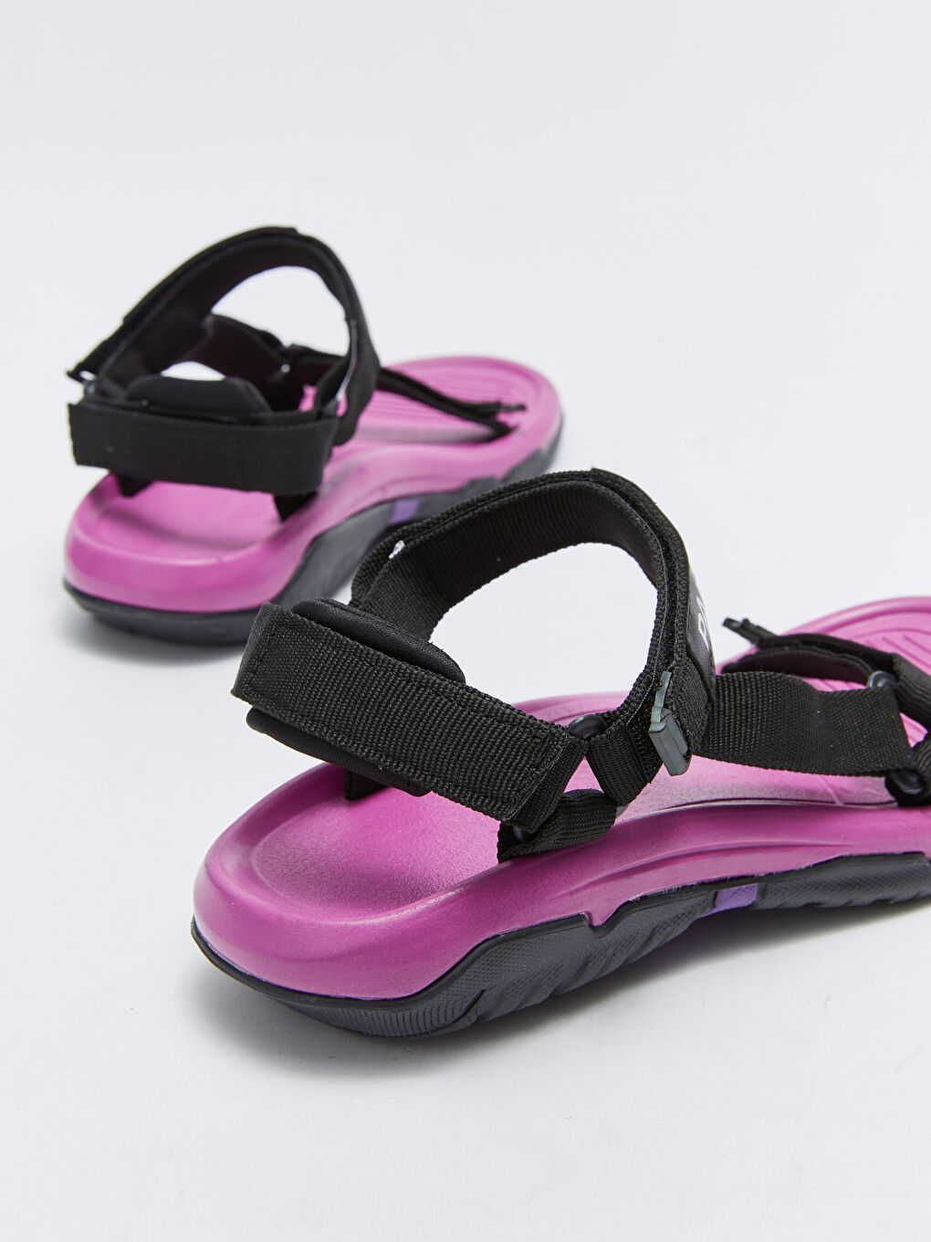 Mor Cırt Cırtlı Kadın Sandalet-6