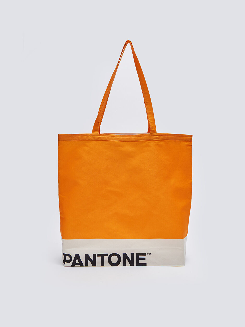 Turuncu Baskılı Kadın Plaj Çantası-1