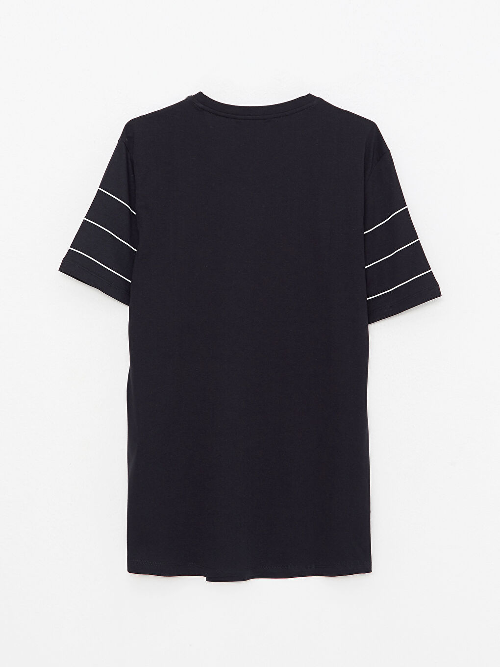 Футболка с коротким рукавом, полосатая, с круглым вырезом для мужчин-6