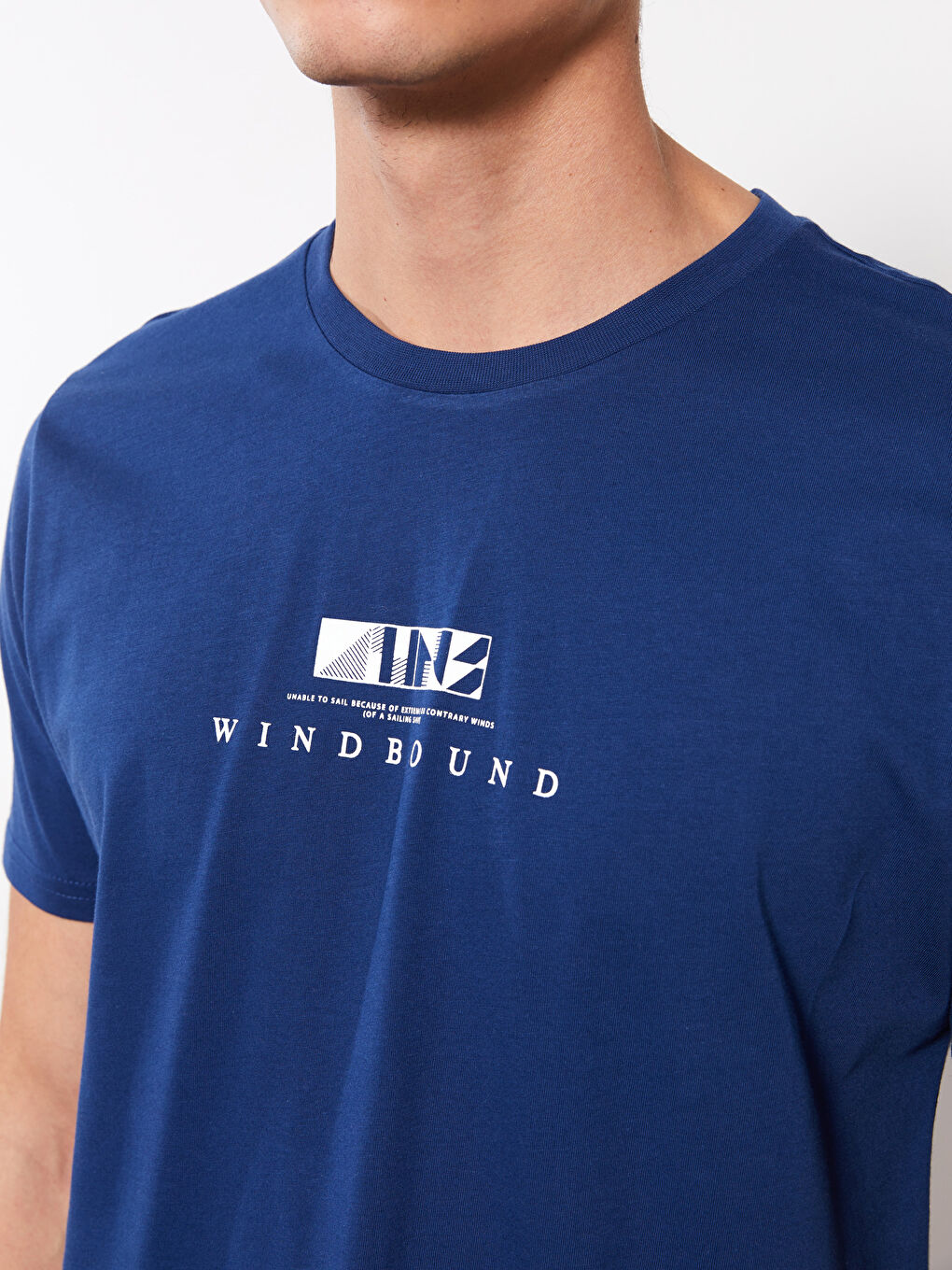 Crew Neck Short Sleeve Printed Combed Cotton Men's T-shirt-3