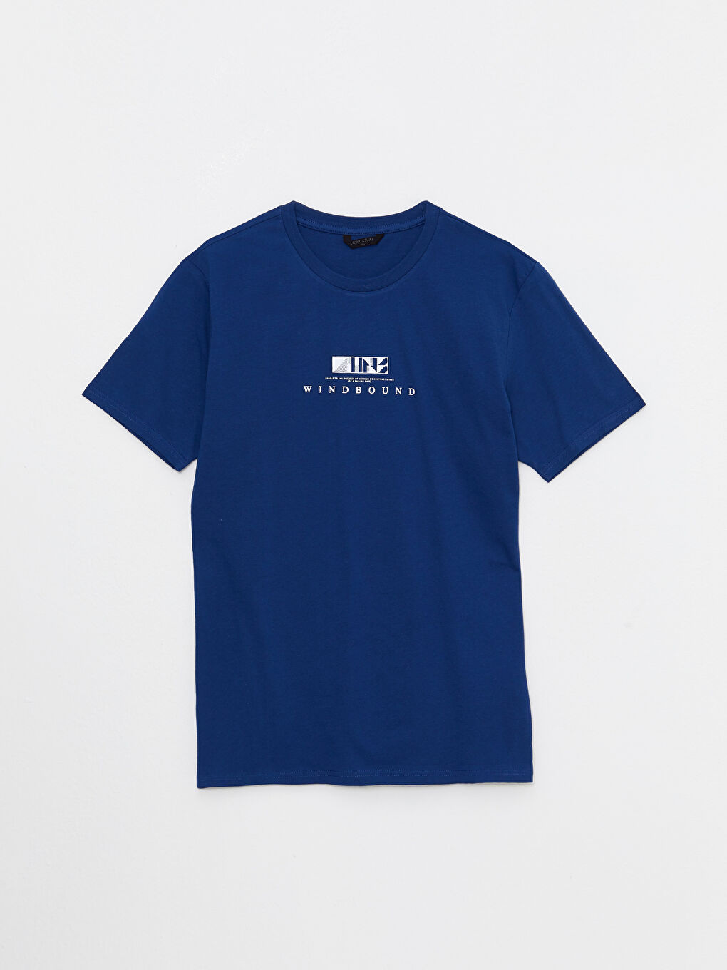 Crew Neck Short Sleeve Printed Combed Cotton Men's T-shirt-5