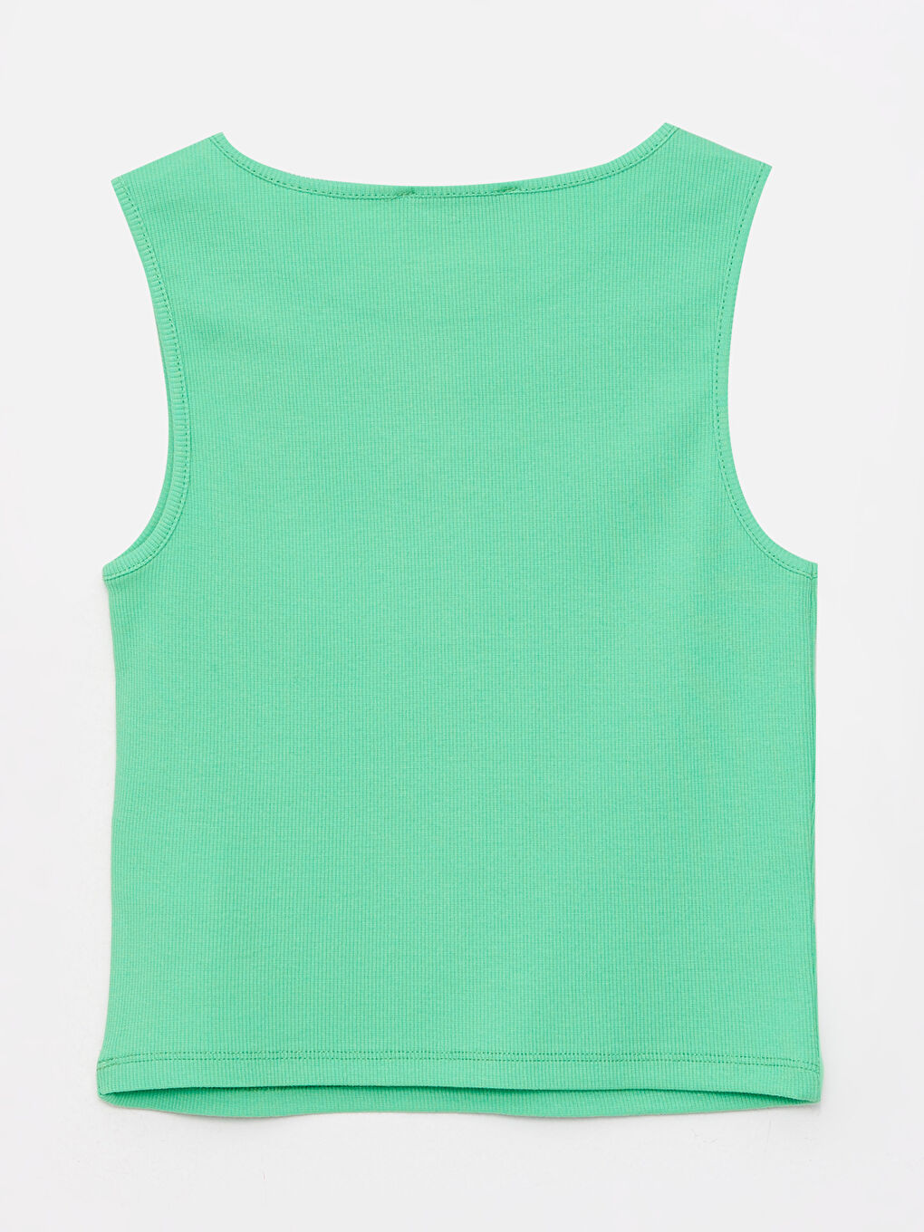 Yeşil Bisiklet Yaka Powerpuff Girl Nakışlı Kadın Crop-6