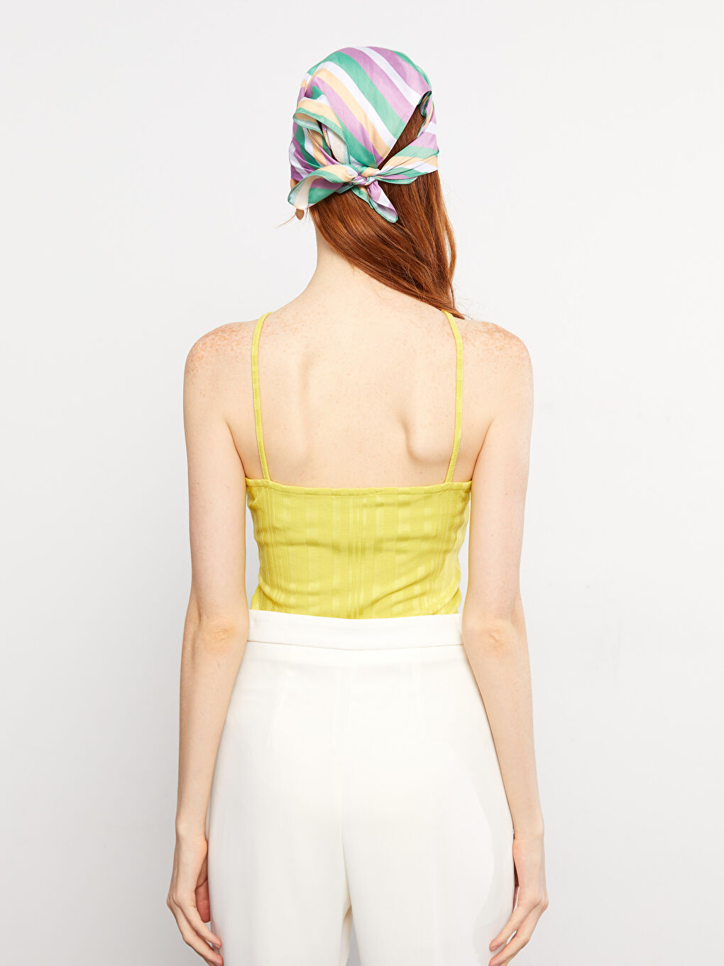 LCW Vision Halter Neck Straight Strap Women's Snap Fastener Body -S2MP36Z8-FW8